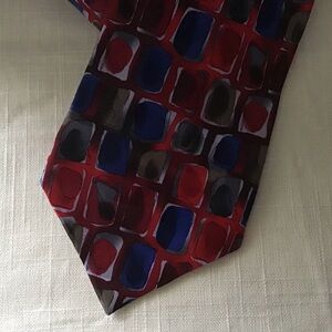 Vintage J. Garcia 100% Silk Tie Arches Collection Twenty-Nine Red/Blue